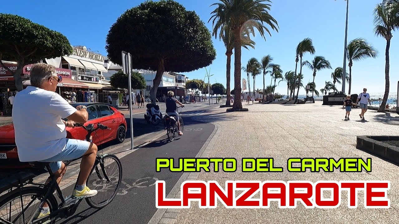Puerto del Carmen, Lanzarote, Canary islands (Virtual Walk)