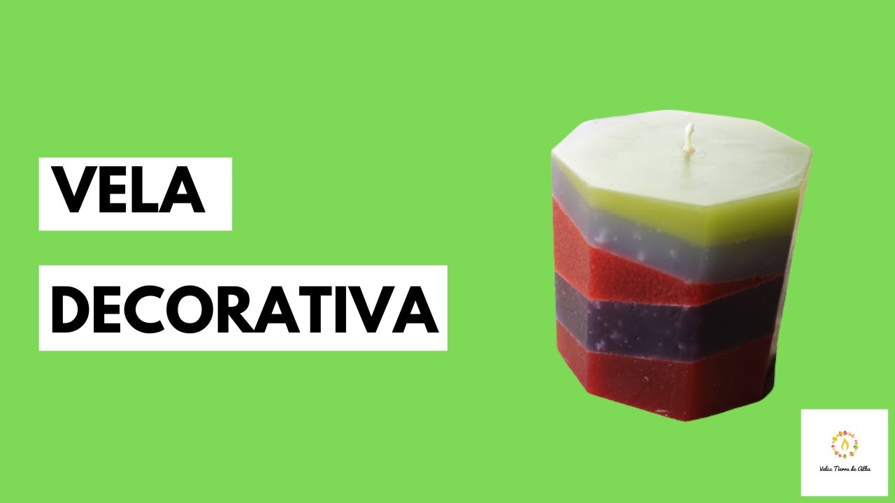 DIY👉COMO HACER UNA VELA DECORATIVA CON 4 COLORES 😇