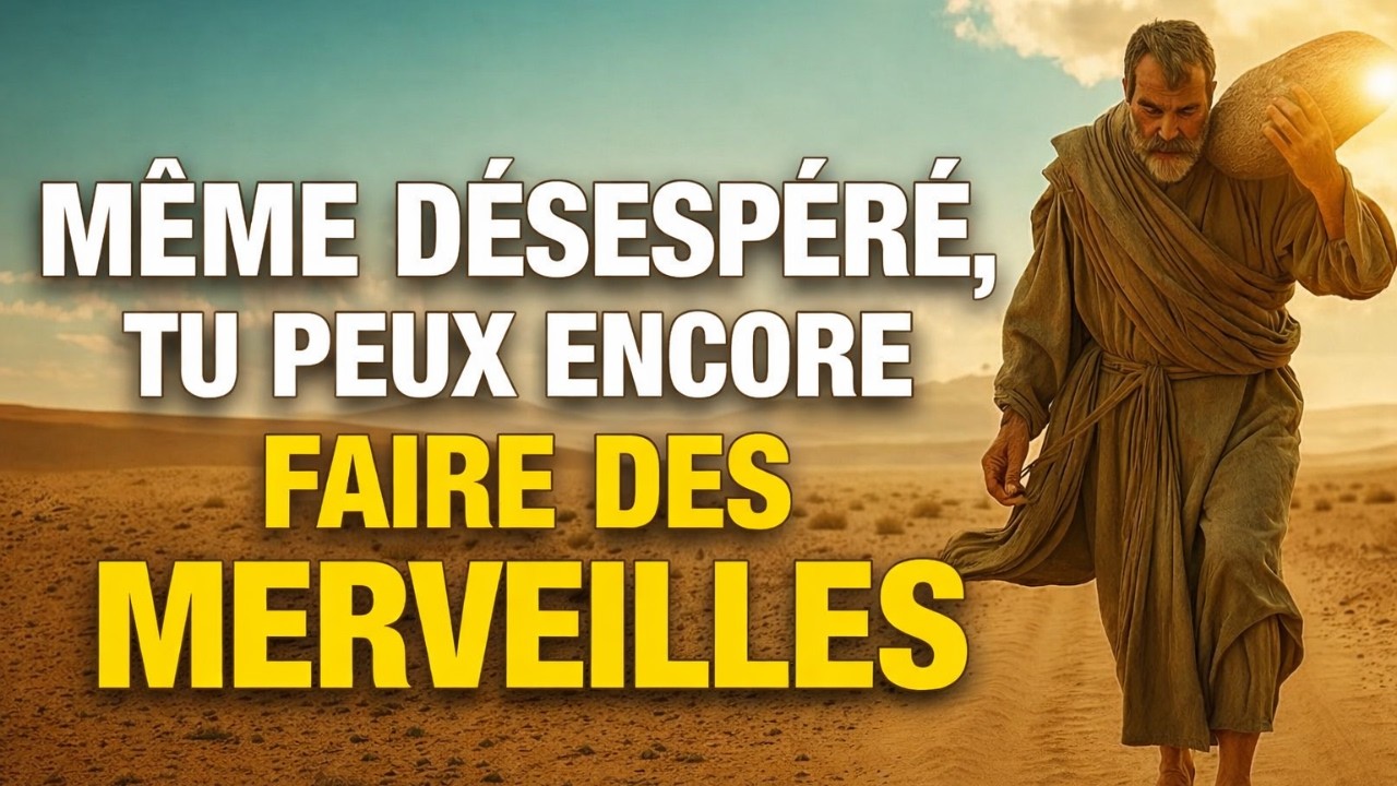 Ne laisse pas le Désespoir prendre le dessus sur toi, tu as encore de a chance