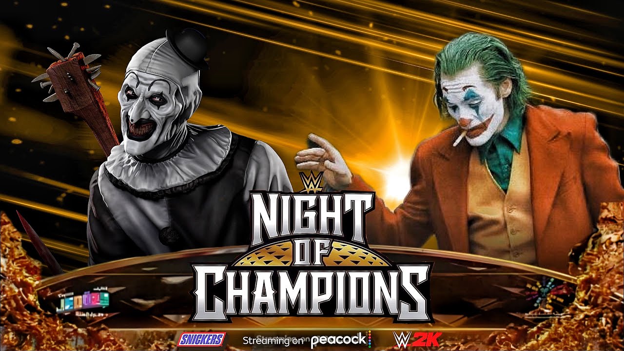 The Jocker Vs Art The Clown - No Holds Barred Match At WWE Night Of Champions