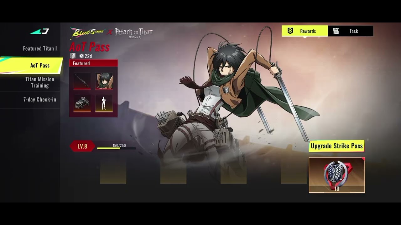 UNLOCKING THE NEW Attack On Titan Pass + Review BLOOD STRIKE