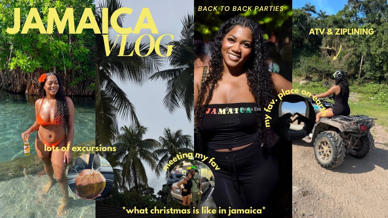 JAMAICA TRAVEL VLOG - pt 1🇯🇲 parties, atv,ziplining, beaches, fun adventures, etc *real & realistic*