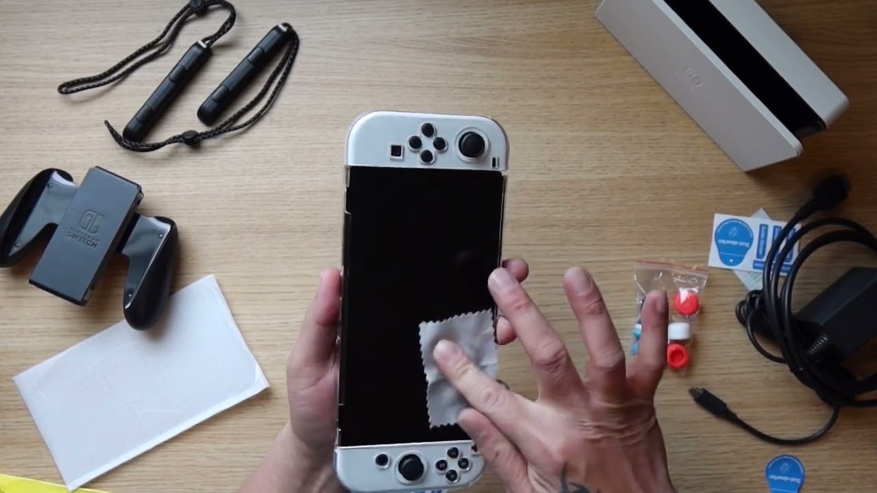 Unboxing Nintendo Switch OLED White + Accessories