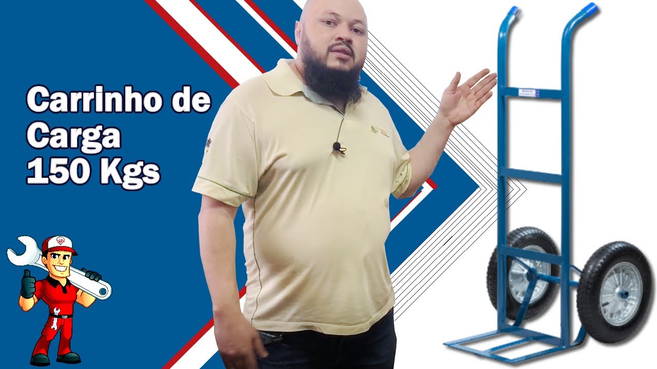 Carrinho Carro Armazém Para Cargas 150 kg - Só Aqui Ferramentas