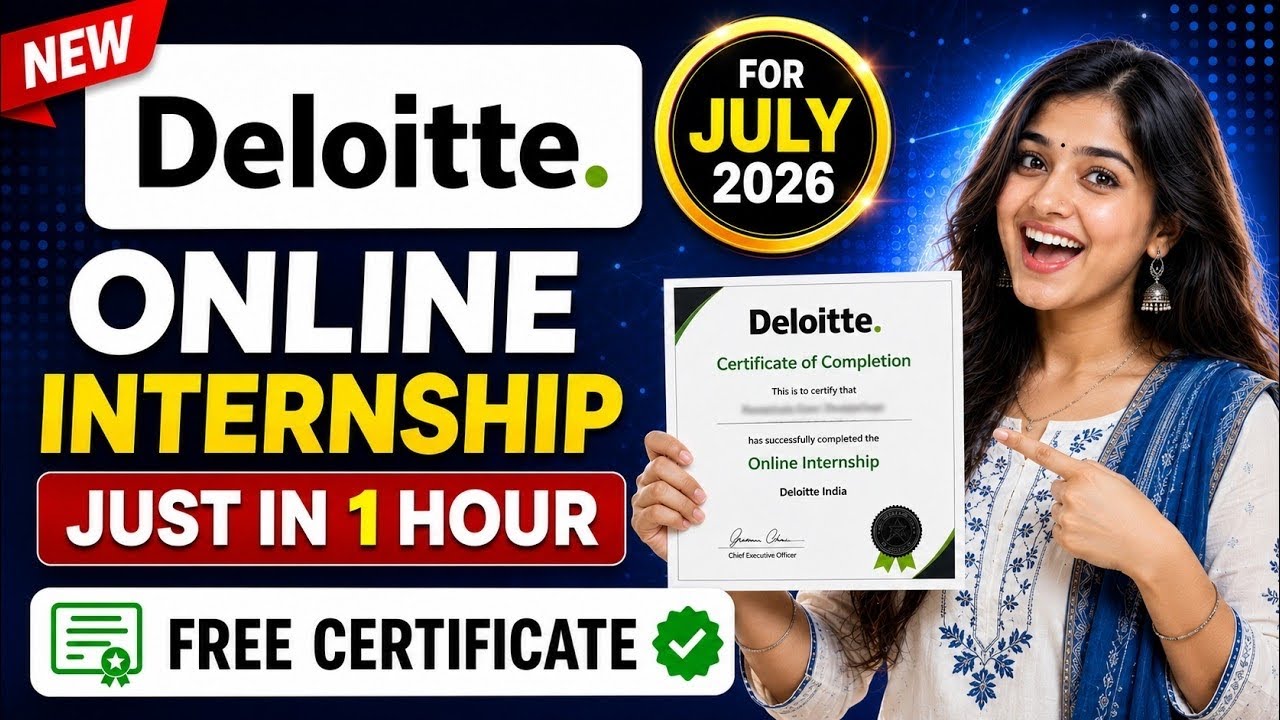 Deloitte Virtual Internships - Complete in Just 1 Hour 🔥| No Fees, No Exam + Free Certificate