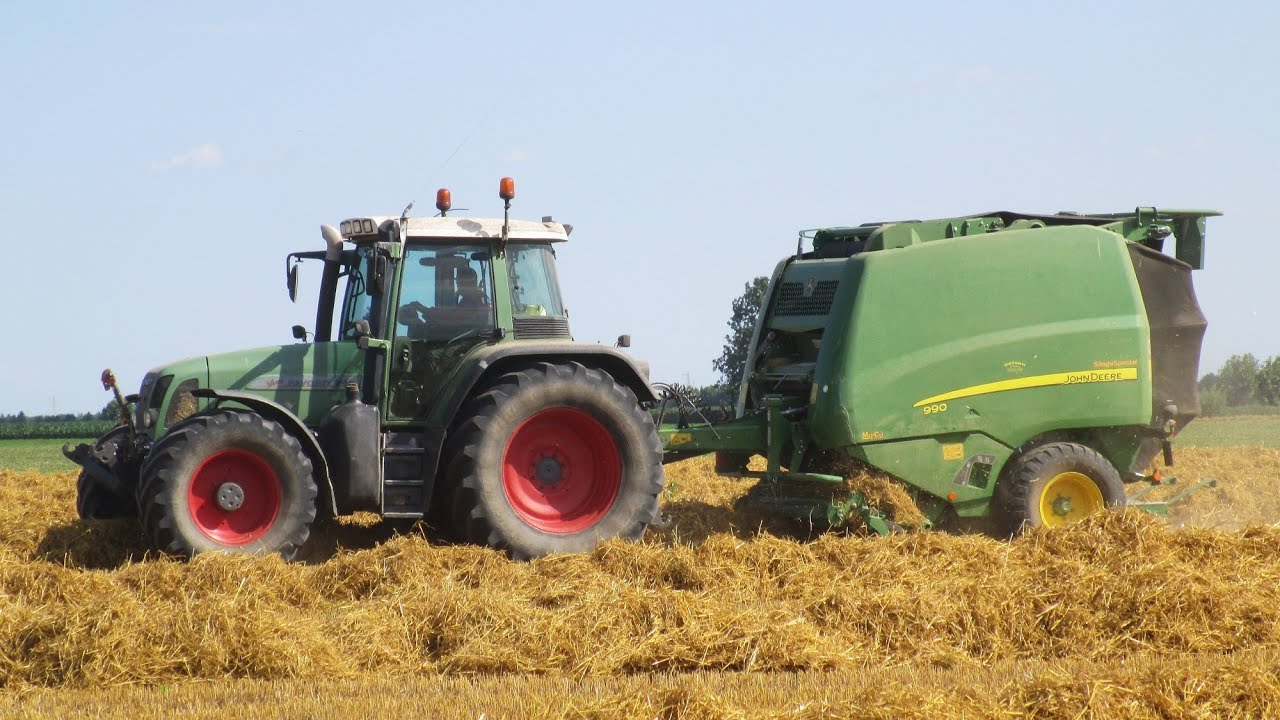 John Deere 990 - Baling Straw 2018 - R.S. Team