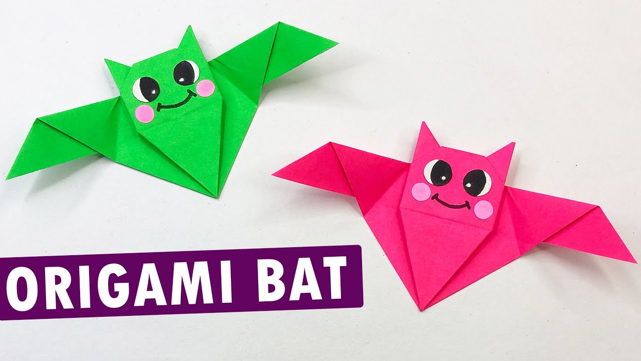 How to Make an Origami Bat | Easy Halloween Paper Craft