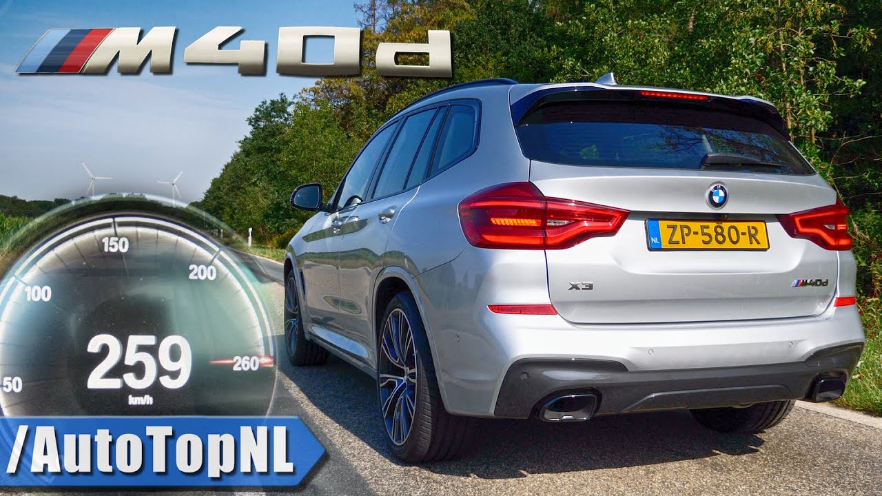 BMW X3 M40d ACCELERATION & TOP SPEED 0-259km/h by AutoTopNL