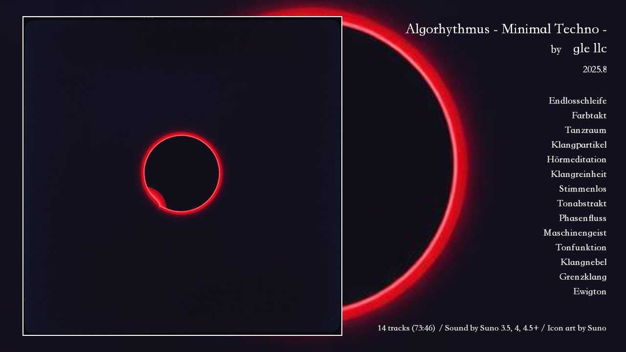 gle llc - Algorhythmus   Minimal Techno　***AI MUSIC ALBUM