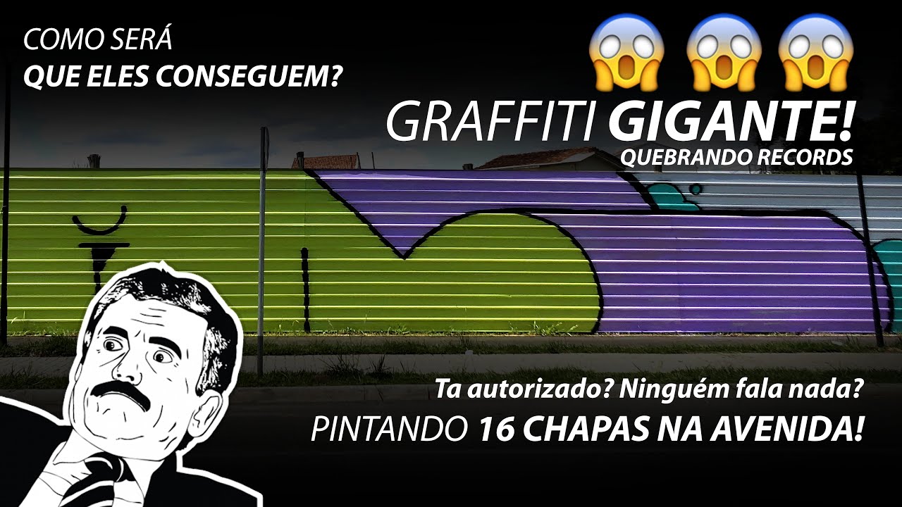 💥 Batendo nosso record no graffiti.  [Graffiti gigante, Astro Fat Cap]