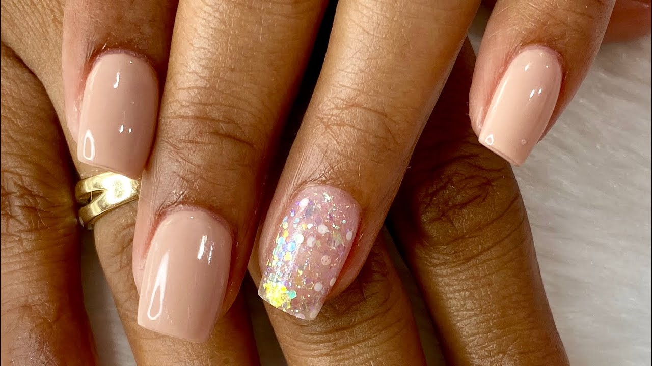 Uñas acrílicas mas gel en NUDE | Cambio total
