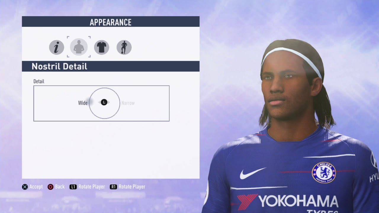 FIFA 19 Didier Drogba Virtual Pro - Created player (step by step tutorial)