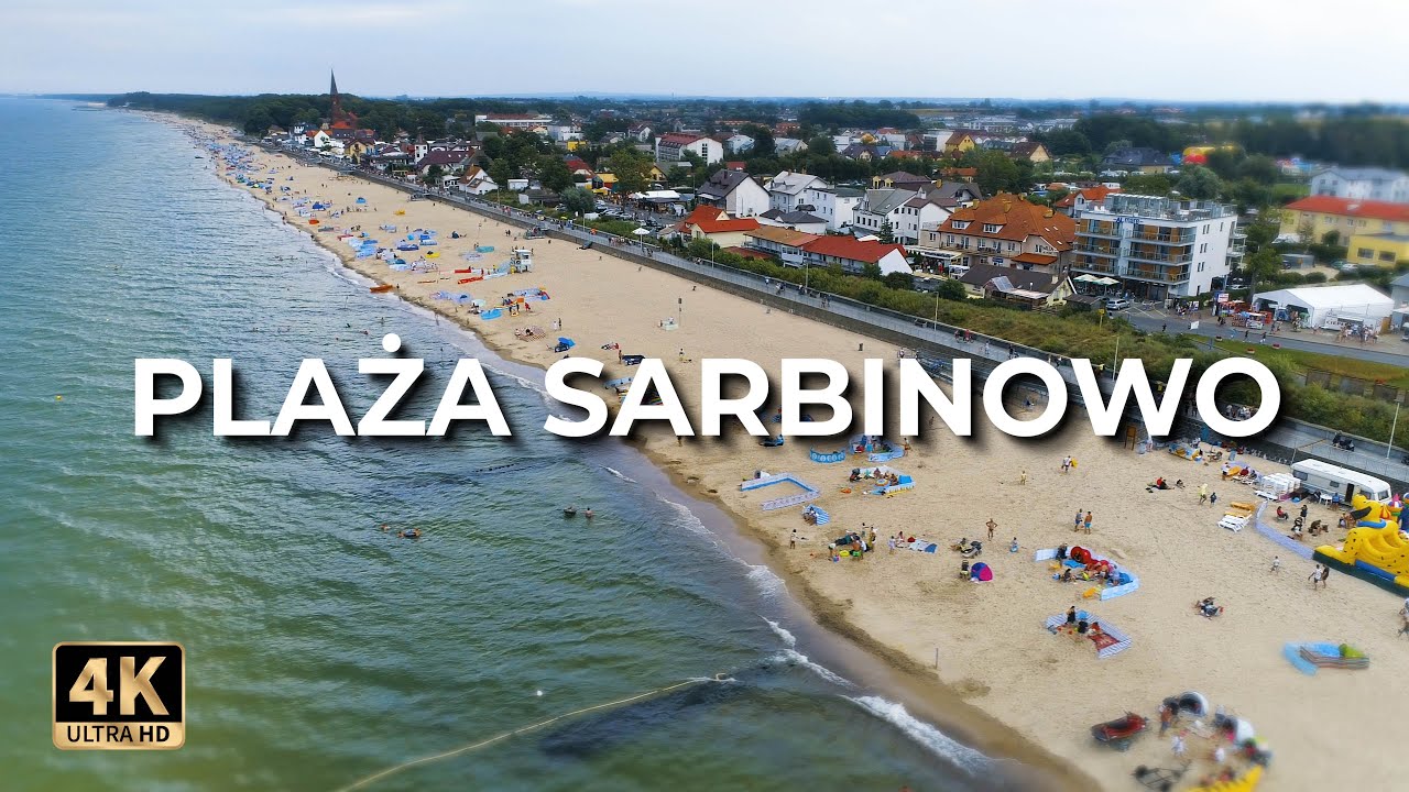 Plaża Sarbinowo  | Plaża w Sarbinowie z drona | Lato | LECE W MIASTO™ [4k]