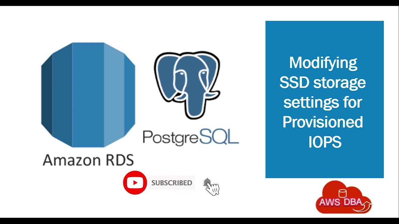 20 Modifying SSD storage settings for Provisioned IOPS