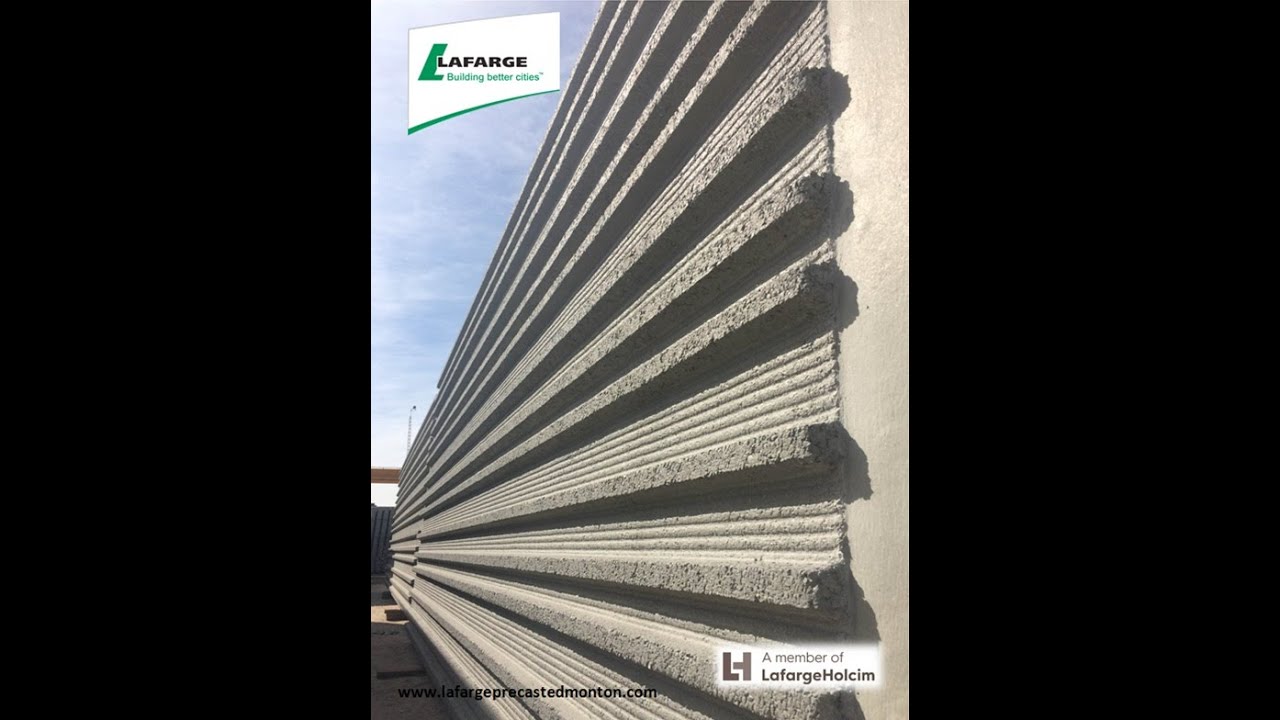 Lafarge Precast Edmonton Concrete Insulated Sandwich Wall Panel Production
