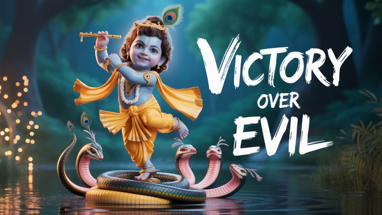 Krishna vs Kaaliya Naag 🔥 Yamuna River Battle | Divine Devotional Music Video