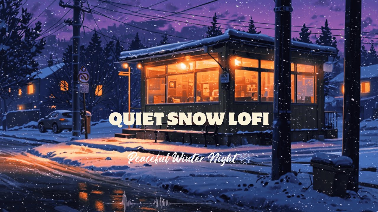 Warm Lights in a Snowy Cafe ☕❄️ Nostalgic Lofi Beats for Calm Nights