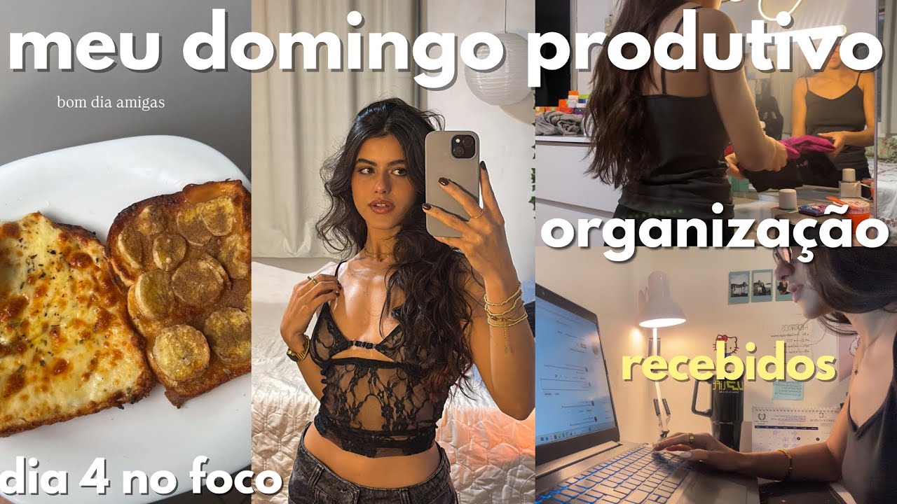 Meu domingo sendo produtiva | dia 4 no foco 💖✨🫧