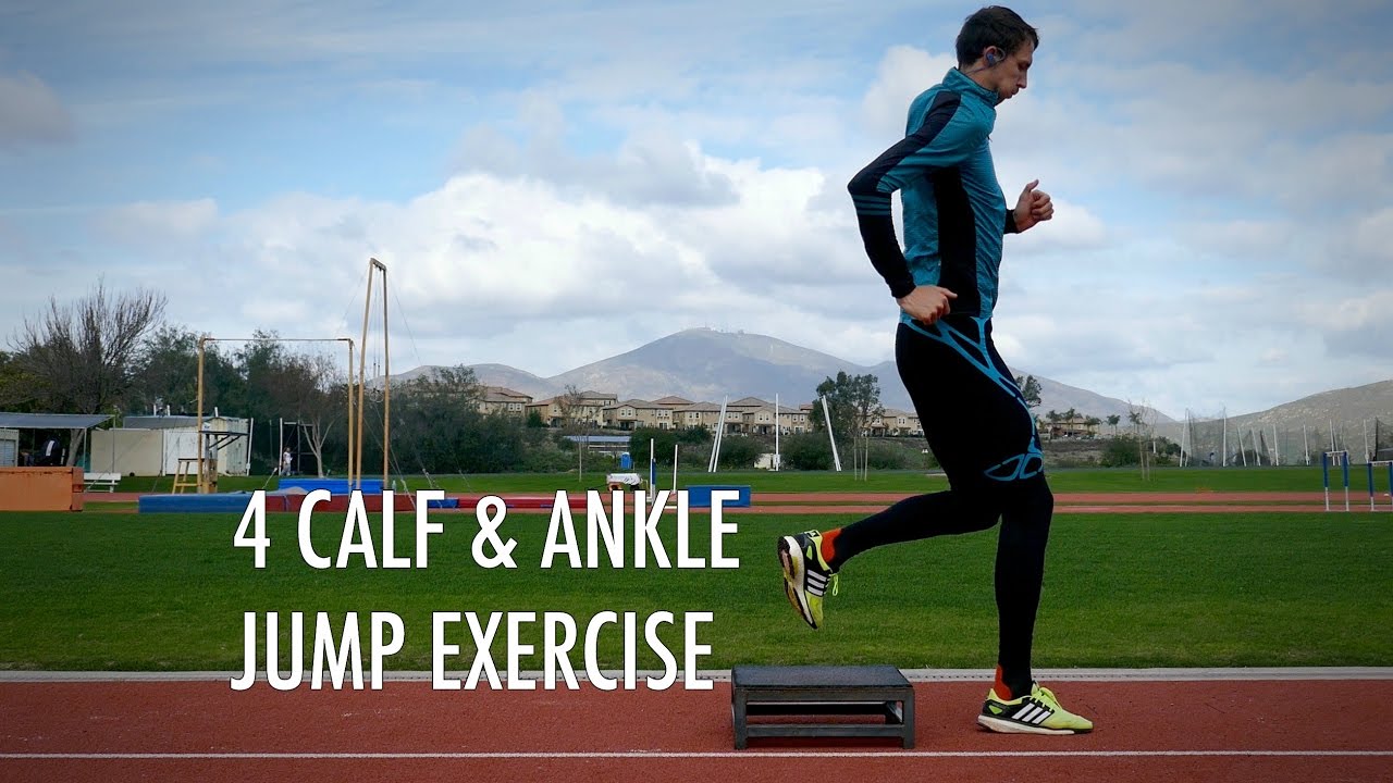 Ankle and calf workouts - strengthening and stability for increase vertical jump. Plyo box set.