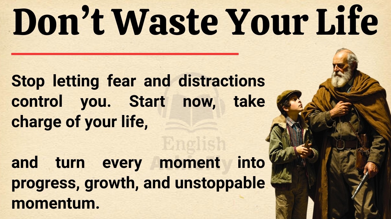 Don’t Waste Your Life | Build Discipline & Win | Improve English Fluency Fast