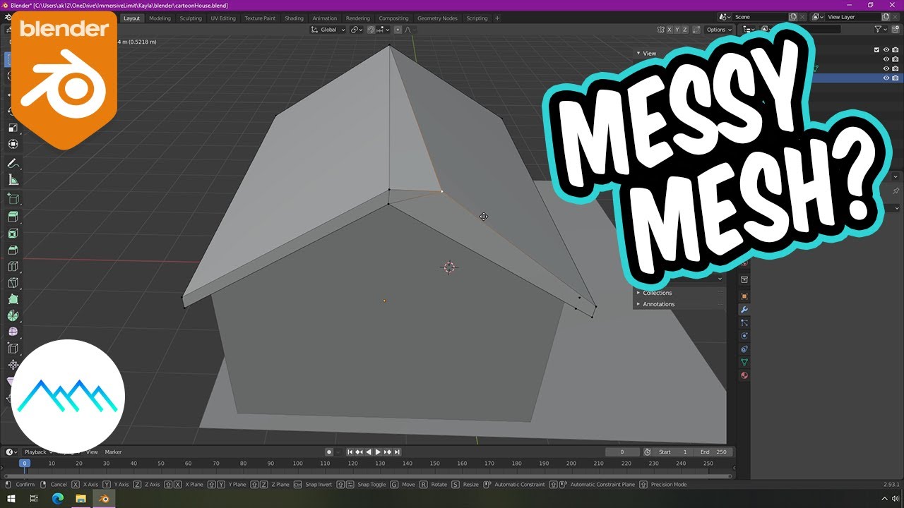 Cleaning Up A Messy Mesh in Blender