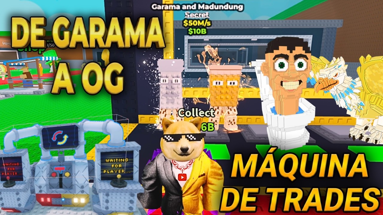 EMPECÉ con un GARAMA en la MÁQUINA DE TRADES… ¿PUEDO CONSEGUIR UN OG? 😱🔥** DE GARAMA A OG **