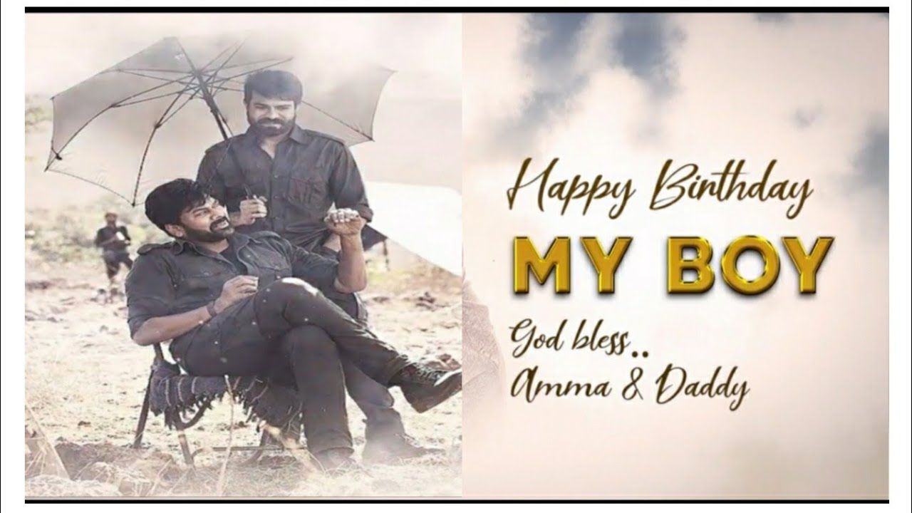 mega star charanjivi shares surprise video to His son  Ram charan Birthday celebrations