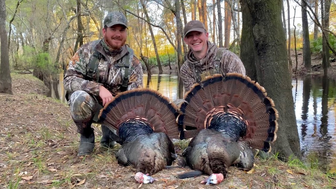 Hunting turkeys in the Georgia river bottoms.