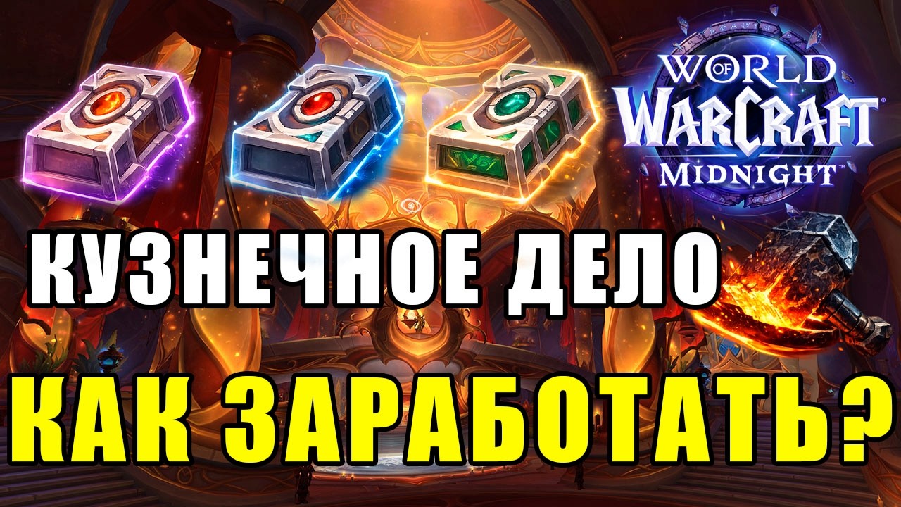 СТАРТ КУЗНЕЧНОЕ ДЕЛО | WoW Midnight | Голдфарм ВоВ