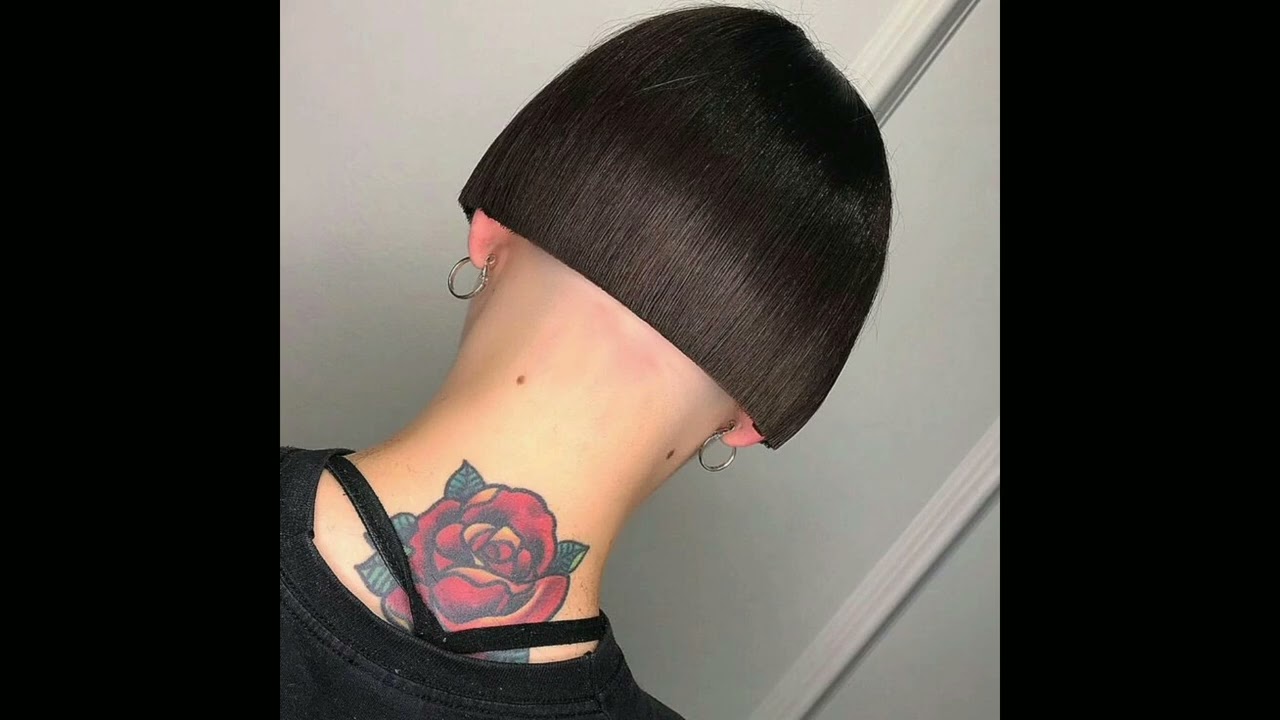 Very Short Bob Cut and Shaved Nape With Razor/Clipper
