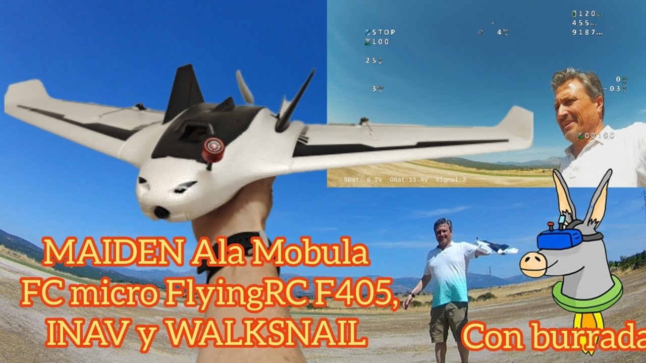 MAIDEN Ala con Micro FC FlyingRC, INAV y WALKSNAIL - ……con pregunta importante! 🤔