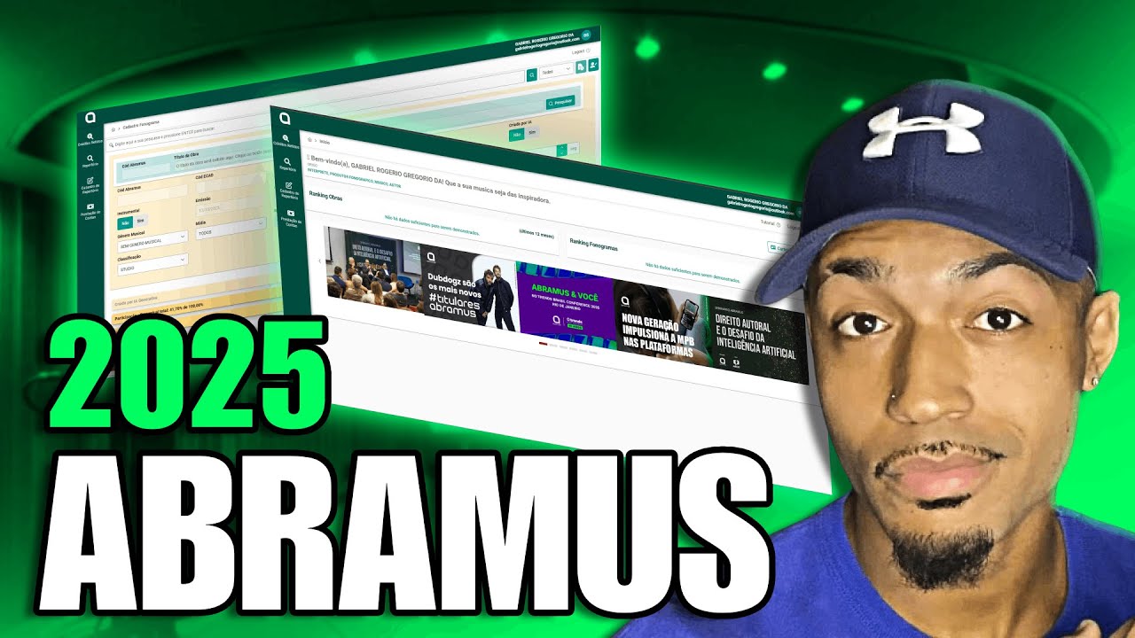 Nova Interface da Abramus 2025! Como CRIAR OBRA E FONOGRAMA
