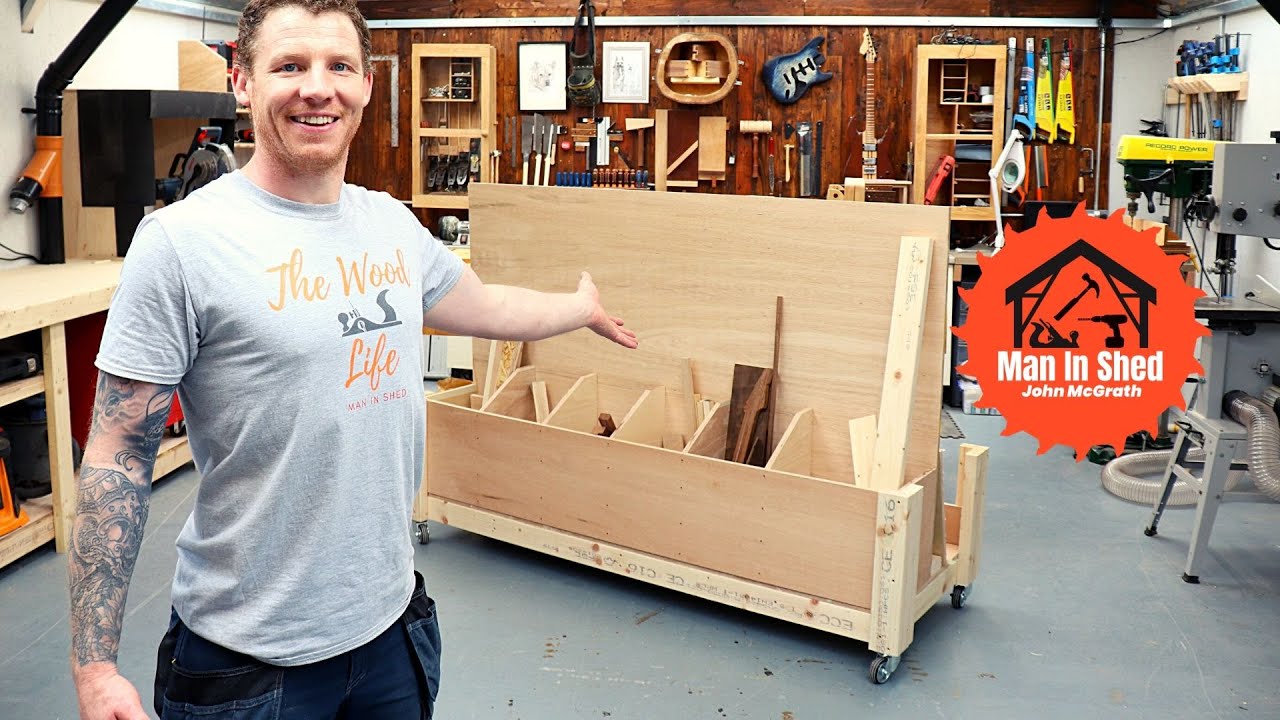 Mobile Timber and Plywood Storage Rack. Solid, Strong and easy to Build