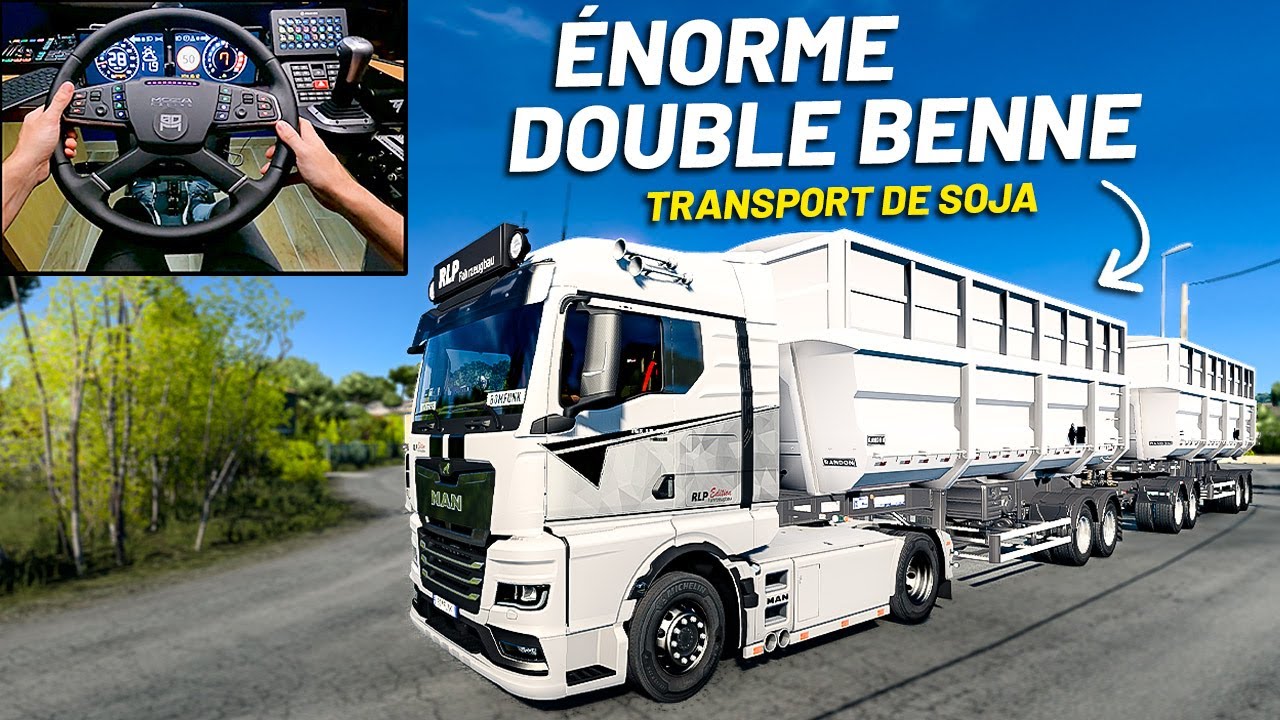 🚨LIVRAISON DE 23 TONNES DE SOJA - BASCULANTE R AM29 - (Euro Truck Simulator 2/ETS2)