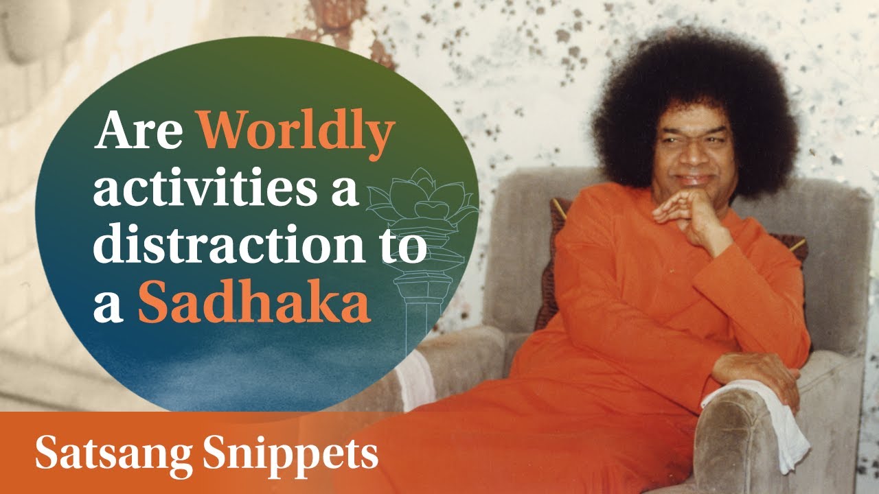 Are Worldly Activities a Distraction to a Sadhaka | Satsang Snippets | Prasanthi Nilayam