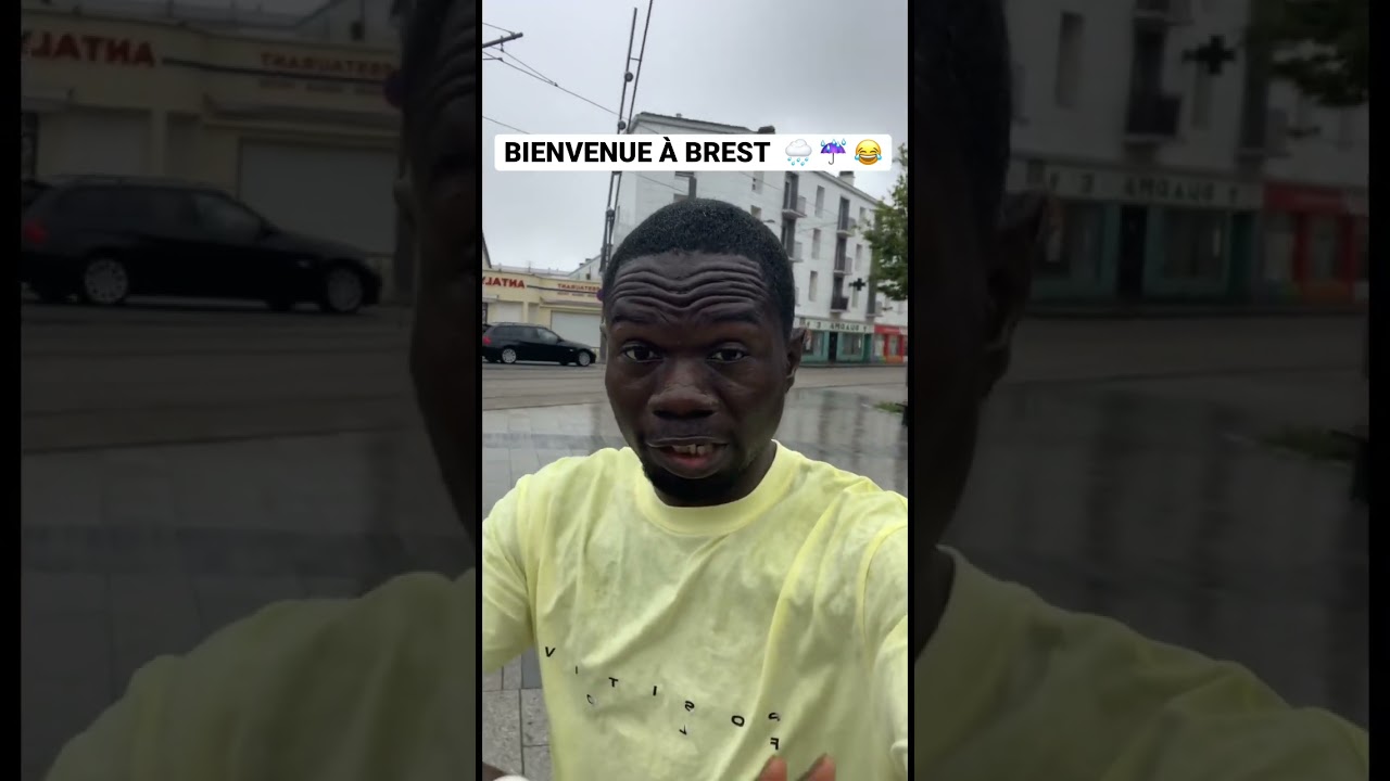 BIENVENUE &Agrave; BREST  🌧 ☔️ 😂 #brest #bretagne #finisterre #armellemalabar #shorts #short #shortvideo