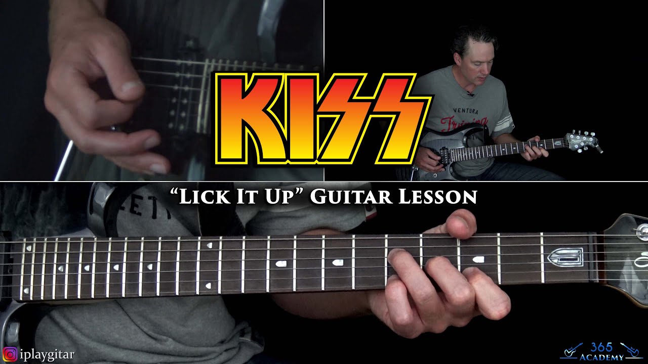 KISS - Lick It Up Guitar Lesson