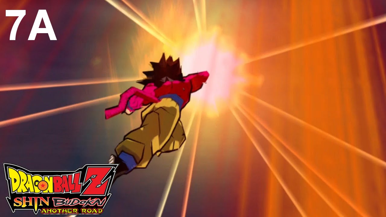 Dragon Ball Z Shin Budokai: Another Road (PSP) - Chapter 7A + Super Saiyan 4 Goku Gameplay