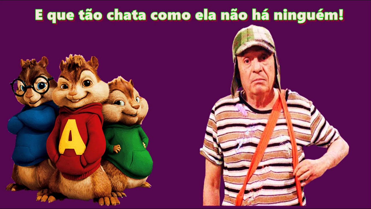 Alvin e os esquilos cantando Que bonita a sua roupa