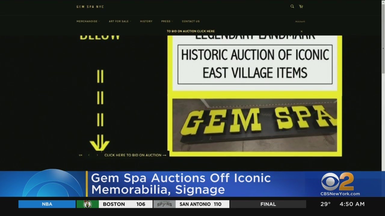 Iconic Gem Spa Auctioning Off Memorabilia