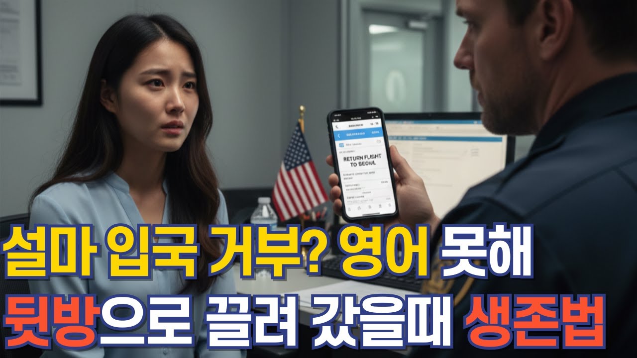 미국 입국심사 실패 후 뒷방으로 끌려가서 살아남는 18문장 |