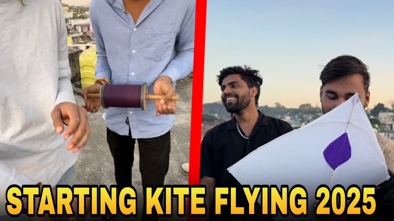 STARTING Kite Flying with Mona kite 2025 🪁😁|| ADDY01 VLOG || INDIA 🇮🇳 ||