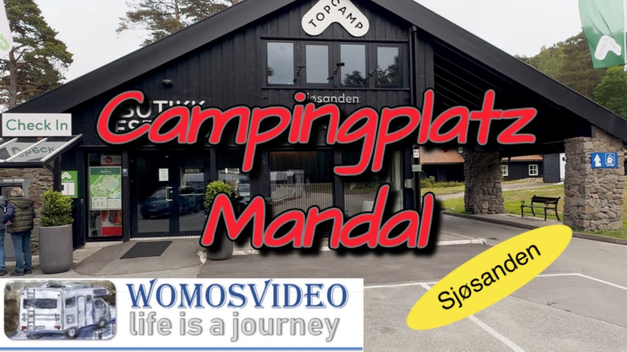 Campingplatz Mandal. Sjøsanden. Norwegen
