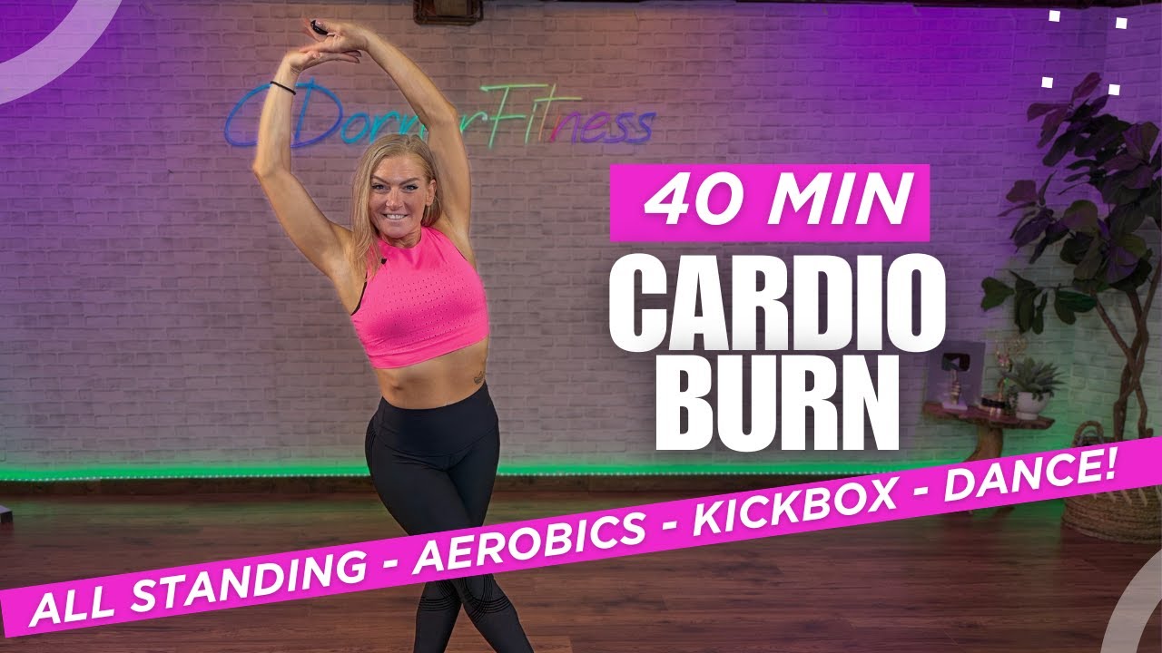 40-Min Dance & Cardio Kickboxing | Steady-State Workout with Low & High-Impact Options