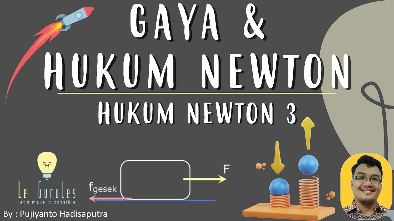 Fisika SMP - Gaya & Hukum Newton (4) - Hukum Newton 3 - Gaya Gesek, Gaya Normal
