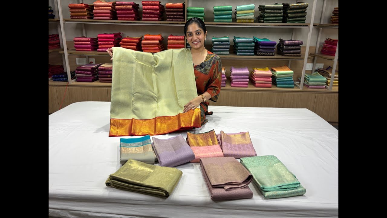 LIVE SESSION | Pastel Tone Pure Kanchipuram Silk Sarees #sareelove #kanchipattu