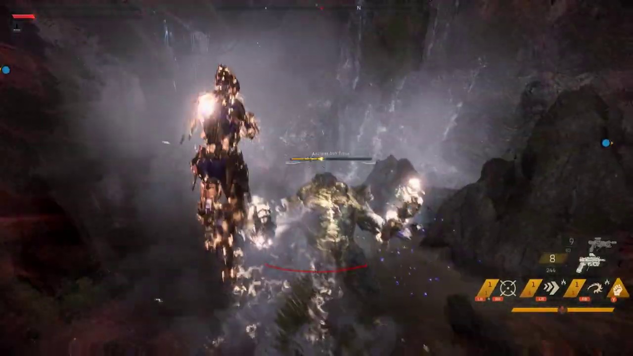 Anthem Open Beta Gameplay - Fighting an Ancient Ash Titan