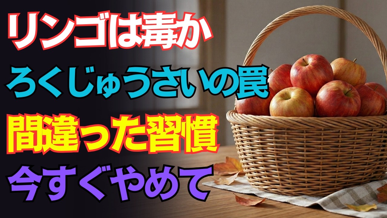 今すぐやめて！60歳過ぎたら絶対に守るべき「リンゴの食べ方」3つの鉄則！