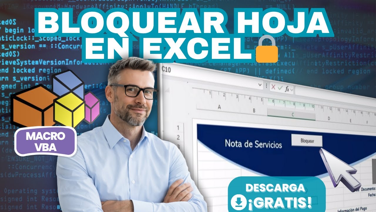 Excel 💻 Crea un botón para bloquear 🔒 y desbloquear hojas en Excel con macros | VBA práctico
