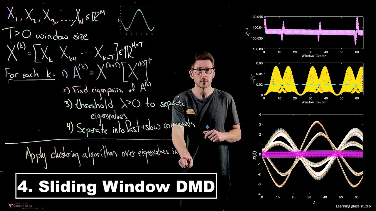 Sliding Window Dynamic Mode Decomposition - Data-Driven Dynamics | Lecture 4